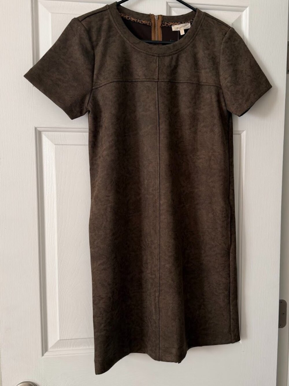 Mystree Suede Green Dress - Size S